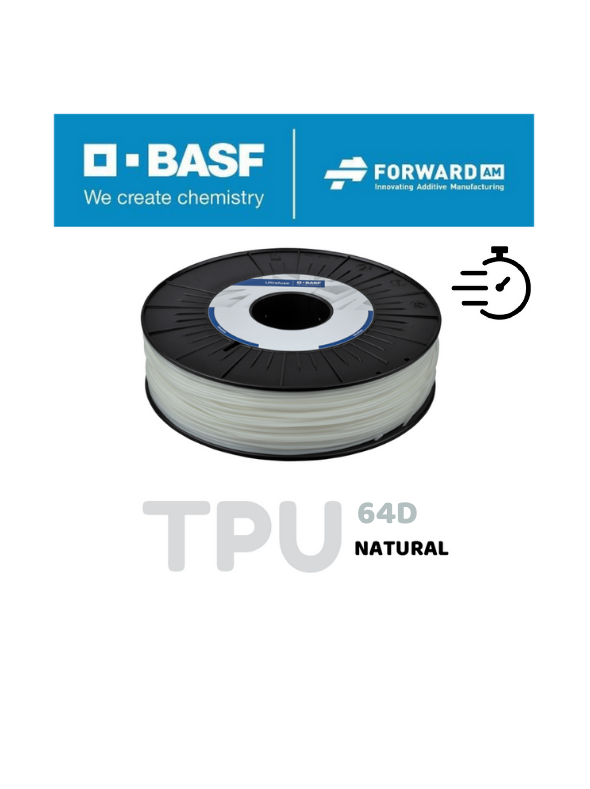 BASF TPU 64D Beyaz Filament - (1.75 mm ) 