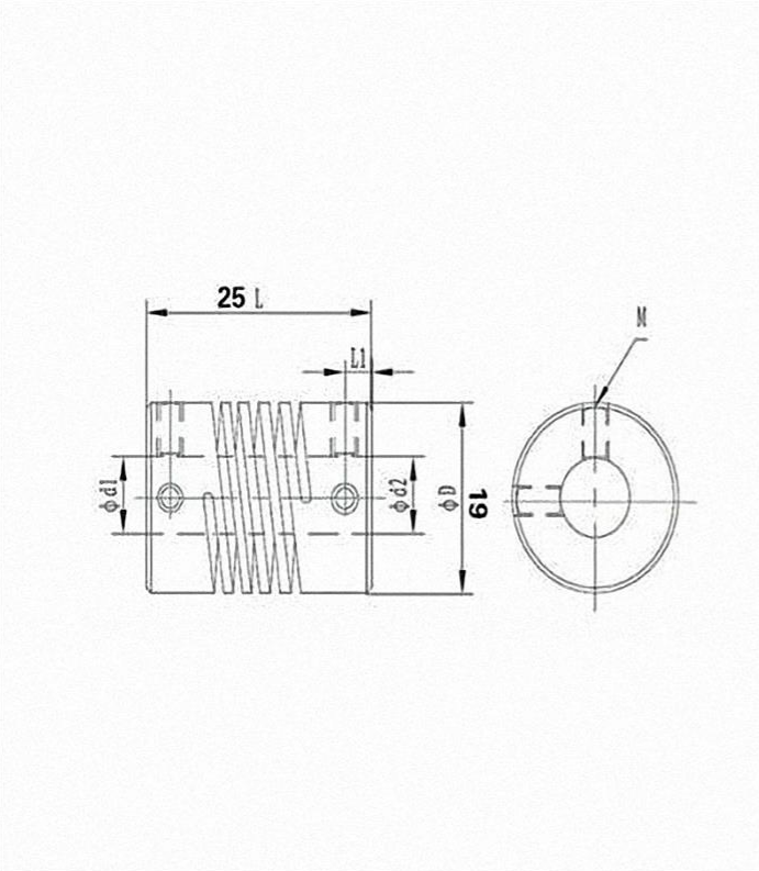 3D Yazıcı 5x8 mm Esnek Kaplin(Gri)