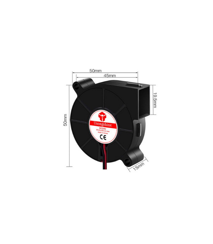 24V 50x50x15mm Blower Fan - 3D Yazıcı Uyumlu