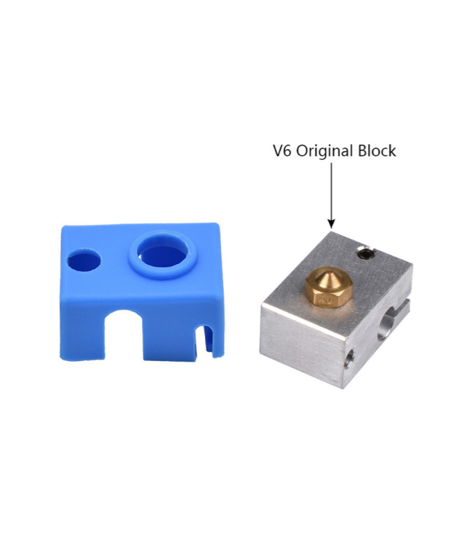 E3D V6 PT100 Alüminyum Isıtıcı Blok Silikon Çorap/Hotend Çorabı - Mavi